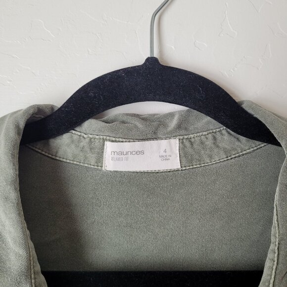 Maurices Plus Size Utility Button Down - Picture 3 of 9